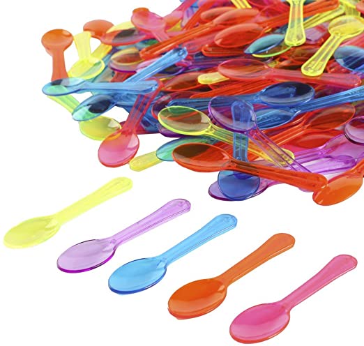  wholesale colored plastic spoons 